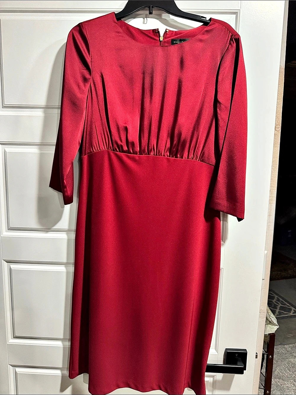 Donna Karan New York Midi Dress in Red Size 10 Like New